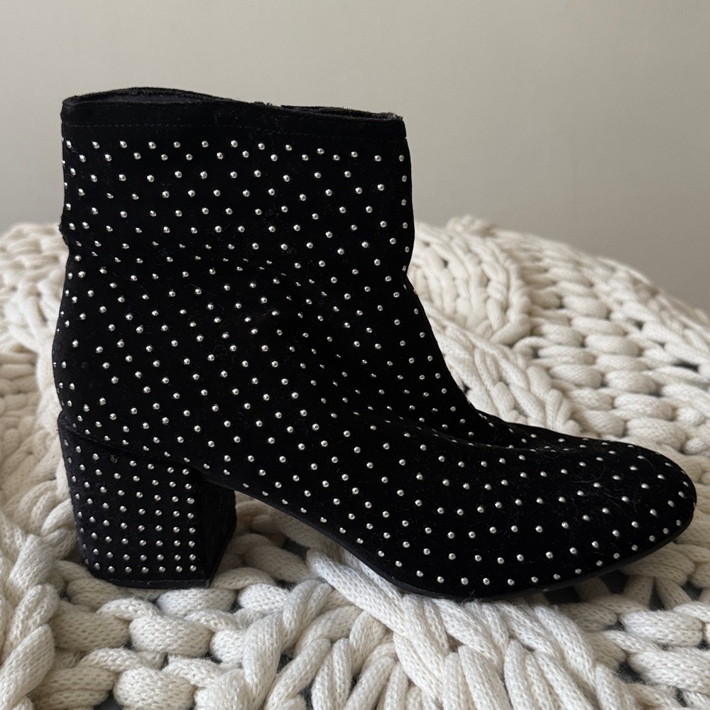 Miss Selfridge Black Studded Ankle Boots